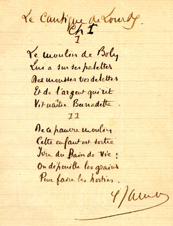 Cantique de Lourdes / Musée Pyrénéen de Lourdes