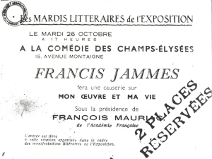 Fonds de l’Association Francis Jammes
