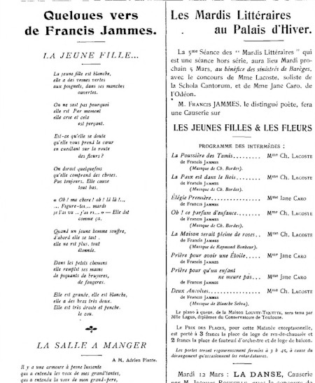 Pau-Gazette du 3 mars 1907 / Consulter le document sur Pireneas