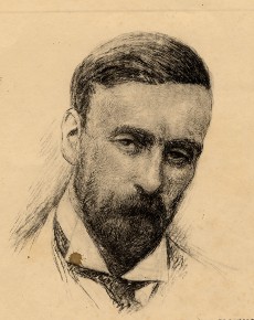 Portrait de P.-J. Toulet, par S. de Clausade / Bibliothèque Patrimoniale de Pau, cote 250450