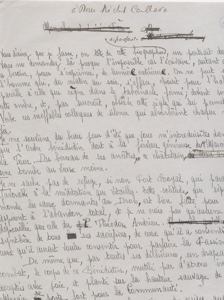 Copie d'une lettre adressée par Francis Jammes… /Ms126 / Consulter le document sur Pireneas