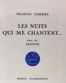 Les Nuits qui me chantent, Flammarion, 1928, MIAL, 180695R