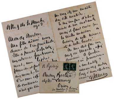 Lettre de Jammes à Paul Reclus / Bibliothèque Patrimoniale Pau, cote Ms513
