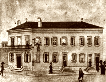 Le Cercle : Bâtiment communal construit en 1838 / Fonds Association F. Jammes, Orthez