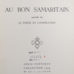 Page de titre Au Bon Samaritain / Bibliothèque Patrimoniale Pau, cote 156677R