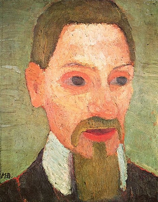 Portrait de Rainer Maria Rilke (1906) / par Paula Modersohn-Becker